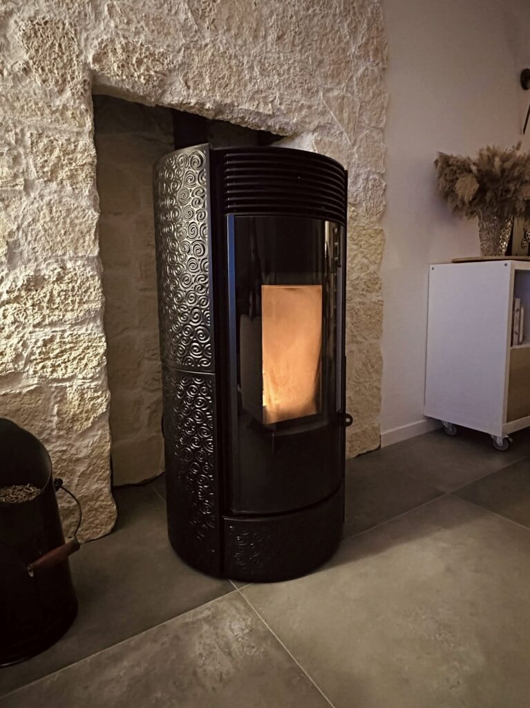 Pose de poêle à bois par un professionnel